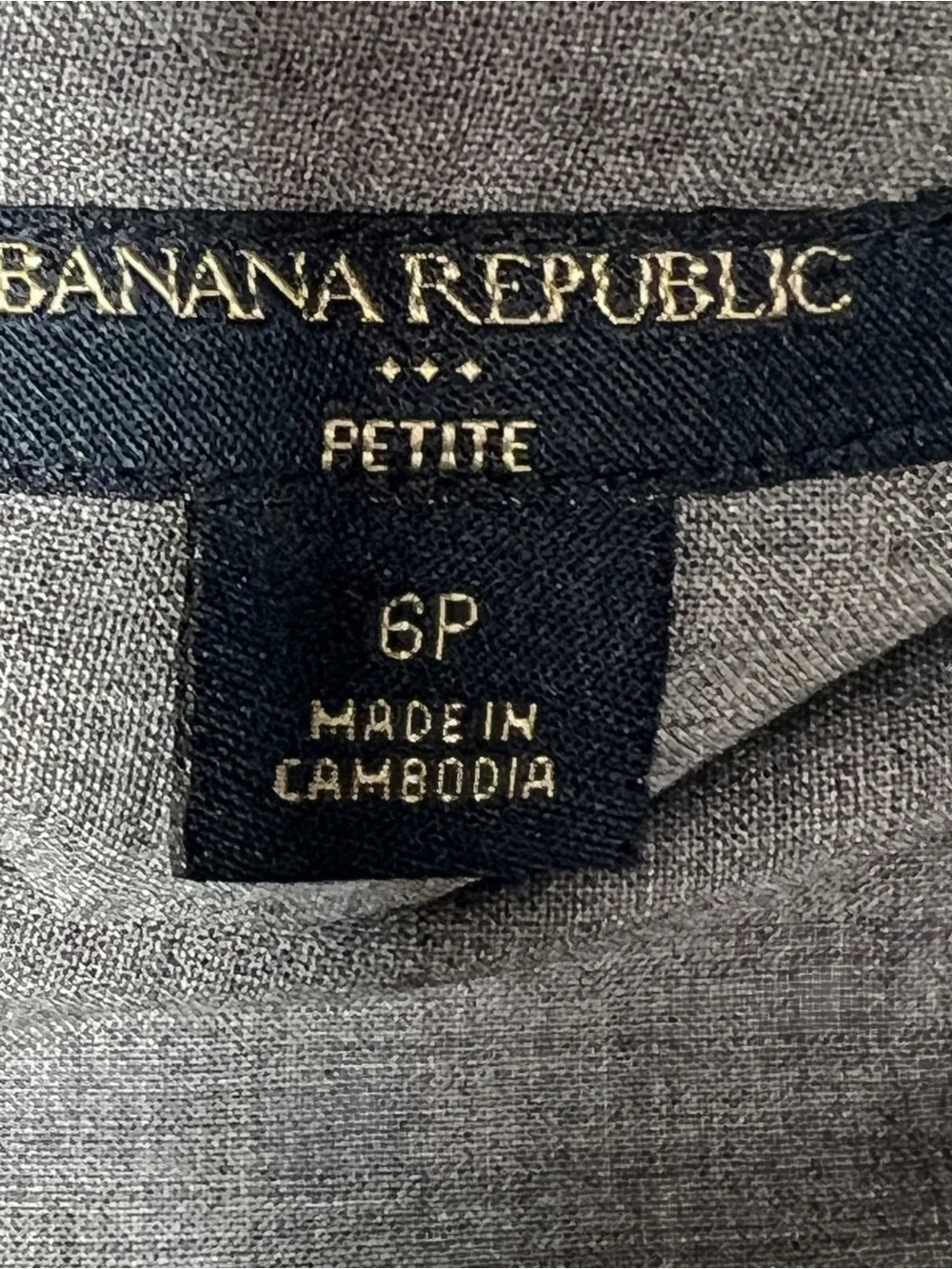 Banana republic grey wool blend straight pencil skirt size 6 petite 6P B100